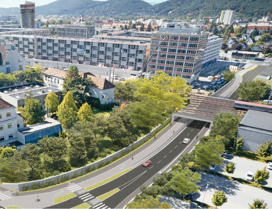 Peter-Tunner-Gasse: ÖBB Baut Bahnbrücke - Holding Graz