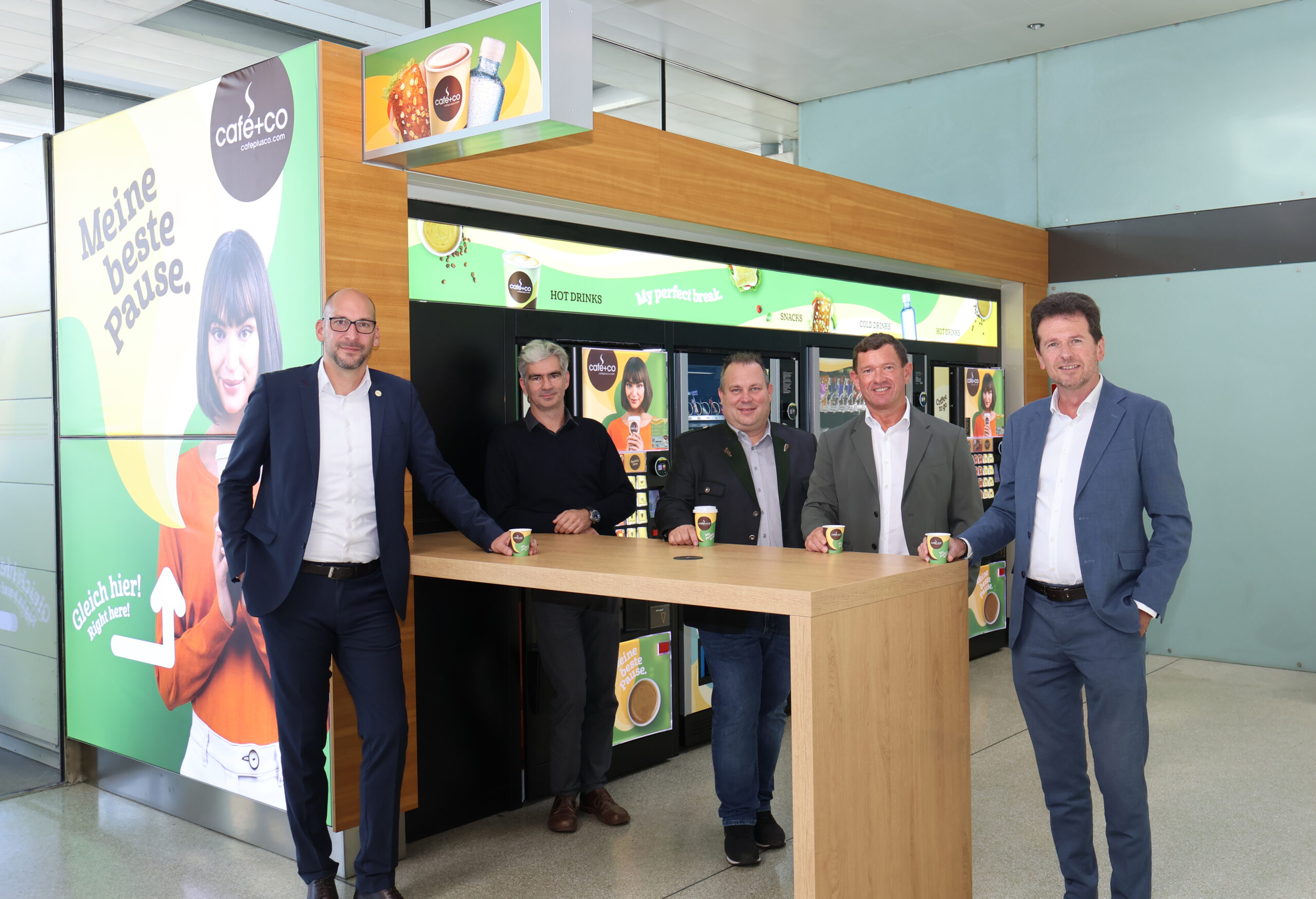 Four new snack machines at the airport